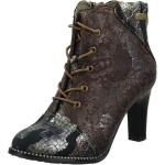 Goldene Laura Vita Ankle Boots & Klassische Stiefeletten aus Leder Größe 41 