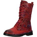 Rote Laura Vita Stiefeletten & Boots mit Schnürsenkel aus Leder Größe 35 