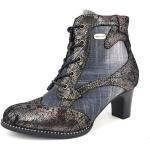 Bunte Laura Vita Ankle Boots & Klassische Stiefeletten mit Schnürsenkel aus Leder Größe 41 mit Absatzhöhe 5cm bis 7cm 