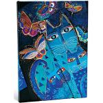Blaue Paperblanks Laurel Burch Notizbücher & Kladden mit Insekten-Motiv aus Papier 