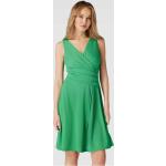 Grüne Ralph Lauren Lauren by Ralph Lauren Mini V-Ausschnitt Wickelkleider aus Polyester für Damen Größe S 