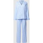Blaue Gestreifte Ralph Lauren Lauren by Ralph Lauren Damenschlafanzüge & Damenpyjamas aus Baumwolle Größe M 