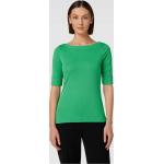 Grüne Ralph Lauren Lauren by Ralph Lauren U-Boot-Ausschnitt T-Shirts aus Baumwolle für Damen Größe XS 