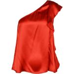 Reduzierte Rote Elegante L'Autre Chose Seidentops aus Seide für Damen Größe S 