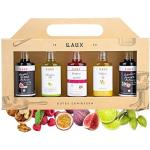 LAUX Essig Öl Geschenkbox - 5 Sorten im Set: Olivenöl, Walnussöl, Balsam & Aperitif - Für Salate Oder Herzhafte Gerichte - Geschenk zu Ostern (5 x 40ml)