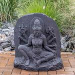Asiatische 65 cm Gartenfiguren & Gartenskulpturen aus Stein 