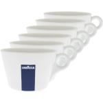 Weiße Lavazza Milchkaffeetassen aus Porzellan 6-teilig 6 Personen 