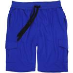 Royalblaue Sportliche LAVECCHIA Cargo-Shorts für Herren Größe 4 XL Große Größen für den für den Sommer 