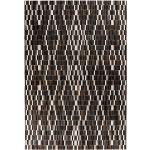Schwarze Moderne Kayoom Teppiche aus Leder 120x170 Breite 100-150cm, Höhe 100-150cm, Tiefe 100-150cm 