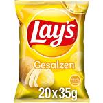 Lay's Gesalzen - Knusprig gesalzene Kartoffelchips für eine gelungene Party (20 x 35g)