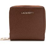 Reduzierte Braune Lazarotti Brieftaschen mit Reißverschluss aus Leder mit RFID-Schutz für Damen medium 