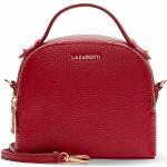Rote Lazarotti Lederhandtaschen mit Reißverschluss aus Leder für Damen 