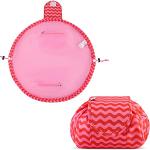 Rote Schminktaschen & Make-Up Taschen mit Klettverschluss klappbar für Damen klein 