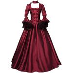 Lazzboy Kostüm Kleid Damen Gothic Retro Court Prin