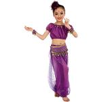 Lazzboy Kostüme Kinder Handgemachte Kinder Mädchen Bauchtanz Bauchtanz Ägypten Tanz Tuch(L,Violett)