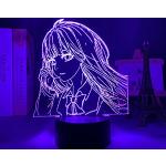 Kimi Ni Todoke LED Nachtlicht für Kinder Schlafzimmer Dekoration Illusion Licht Geburtstagsgeschenk Anime Gadget Schlafzimmer Tischlampe Sawako Kuronuma-16 Farbe mit Fernbedienung