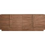 Reduzierte Braune Nachhaltige Sideboards aus MDF mit Schublade Breite 200-250cm, Höhe 50-100cm, Tiefe 0-50cm 