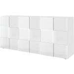 Weiße Moderne Sideboards Hochglanz Breite 150-200cm, Höhe 50-100cm, Tiefe 0-50cm 