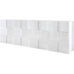 Weiße Moderne Sideboards Hochglanz Breite 200-250cm, Höhe 50-100cm, Tiefe 0-50cm 