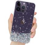 Reduzierte Lila iPhone 15 Pro Hüllen Art: Bumper Cases mit Glitzer aus Silikon stoßfest für Damen 
