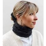 Schwarze Bio Nachhaltige Schlauchschals & Loop-Schals aus Baumwolle für Damen Übergrößen 