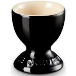 Schwarze Moderne Le Creuset Eierbecher glänzend aus Keramik 
