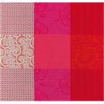 Rote Le Jacquard Francais Nachhaltige Stoffservietten aus Textil 