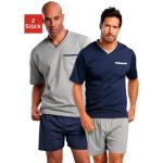 Shorty LE JOGGER blau (marine, grau, meliert) Herren Homewear-Sets Pyjamas