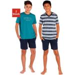 Shorty LE JOGGER bunt (petrol, marine, grau, meliert, marine) Kinder Homewear-Sets Shortys