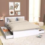 Reduzierte Weiße Betten mit Schublade 140x200 
