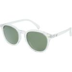 Reduzierte Weiße Le Specs Runde Sonnenbrillen polarisiert aus Kunststoff für Damen 
