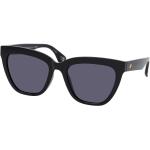 Schwarze Le Specs Cateye Sonnenbrillen aus Kunststoff für Damen 