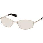 Silberne Le Specs Quadratische Herrensonnenbrillen 