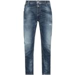 Reduzierte Blaue Unifarbene Le Temps des Cerises Skinny Jeans mit Knopf aus Baumwolle für Herren Größe XL 