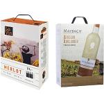 Reduzierte Französische Bag-In-Box Merlot Rotweine 3,0 l 