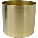 Goldene Moderne 18 cm Runde Übertöpfe 18 cm Gebürstete aus Metall Indoor 
