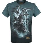 Blaue League of Legends Rundhals-Ausschnitt T-Shirts für Herren Größe XXL 