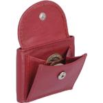 LEAS Extra kleine Minibörse Echt-Leder, rot Mini-Edition