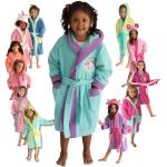 Bestickte Kinderbademäntel mit Kapuze aus Baumwolle für Mädchen Größe 98 