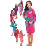 Reduzierte Bestickte Kinderbademäntel mit Kapuze aus Baumwolle für Mädchen Größe 146 