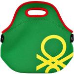 Grüne United Colors of Benetton Lunch Bags mit Reißverschluss aus Neopren 