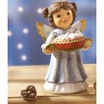 Lebkuchenbäckerei Szene aus Porzellan, Engel mit Kuchen