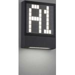 Anthrazitfarbene Helestra LED Hausnummern aus Silikon 