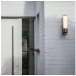 LED Außenwandleuchte Leda aus Edelstahl mit Bewegungsmelder
