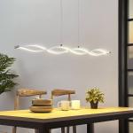 Reduzierte Silberne Moderne LED-Pendelleuchten aus Kunststoff 