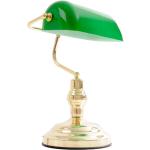 Grüne Antike LED Tischleuchten & LED Tischlampen aus Messing E27 