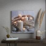Braune Romantische LED Bilder & Leuchtbilder 60x60 