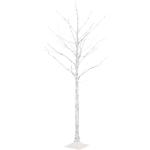 Weiße Moderne Lichterbäume Außen mit Weihnachts-Motiv 