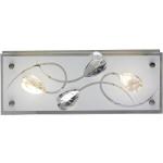 Silberne Moderne etc-shop LED-Deckenleuchten satiniert aus Kristall 
