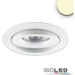 Weiße Runde Dimmbare LED Einbauleuchten aus Aluminium Energieklasse mit Energieklasse F 